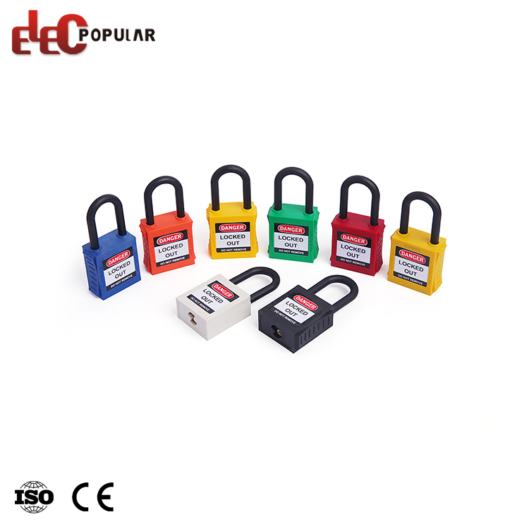 Elecpopular Новый дизайн Multi Color High Security Изоляция Shackle Pastlock с ключом